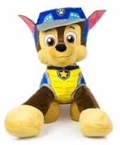 Pluche paw patrol chase dino rescue honden knuffel 53 cm