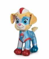 Pluche paw patrol ella mighty pups super paws knuffel 19 cm hond