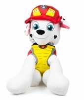 Pluche paw patrol marshall dino rescue honden knuffel 53 cm
