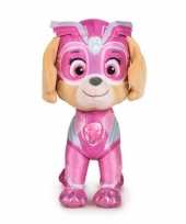 Pluche paw patrol skye mighty pups super paws knuffel 19 cm hond