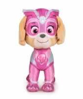 Pluche paw patrol skye mighty pups super paws knuffel 27 cm hond