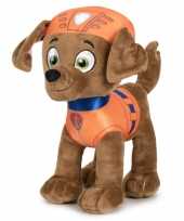 Pluche paw patrol zuma classic knuffel 19 cm hond